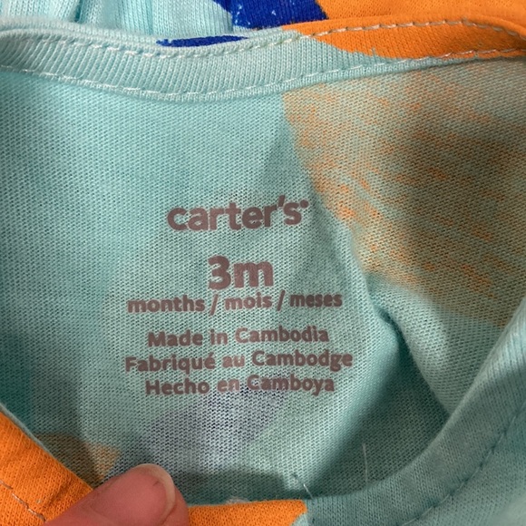 Nwt carters 3m orange sun dress and diaper cover set 100% cotton - Picture 9 of 10